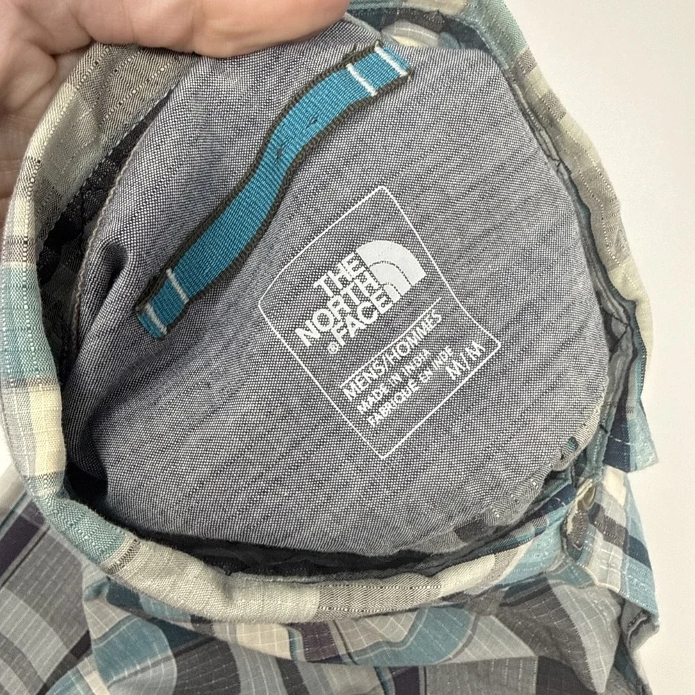 The North Face Shirt Size Plaid‎ Outdoor Hiking Long Sleeve Men's Medium